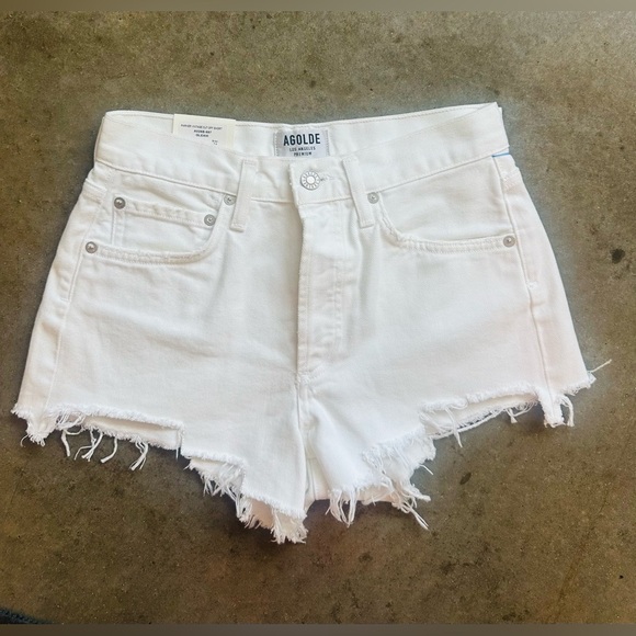 Agolde Parker vintage cut off shorts white gleam size 24
Nwot - Picture 1 of 1